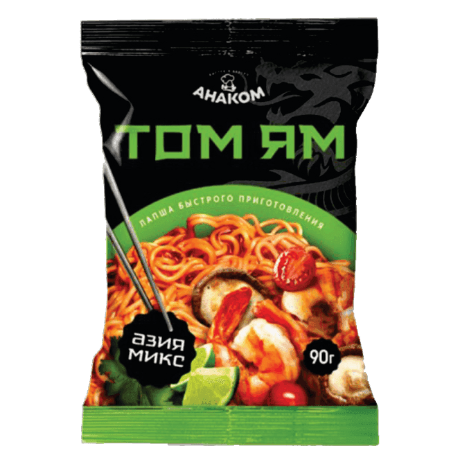 Лапша быстрого приготовления со вкусом «Том Ям»