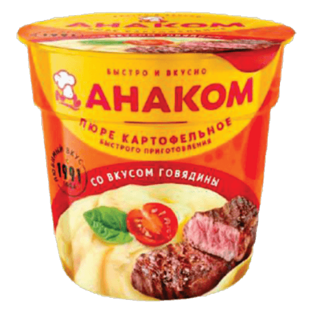 Пюре картофельное быстрого приготовления со вкусом говядины