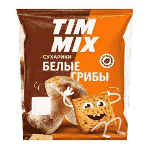 Сухарики TIM MIX со вкусом белых грибов